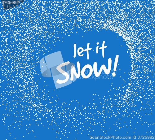 Image of Falling Snow Vector Background 