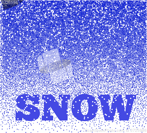 Image of Falling Snow Vector Background 