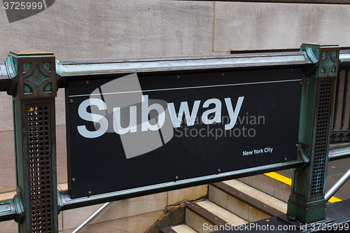 Image of New York City subway sign.