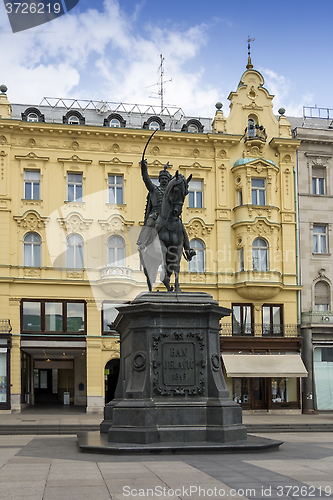 Image of Monument Ban Jelacic in Zagreb