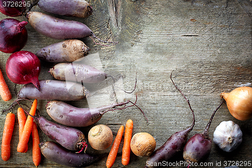 Image of Various organic vegetables