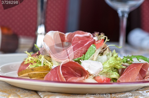 Image of cheese and bacon salad