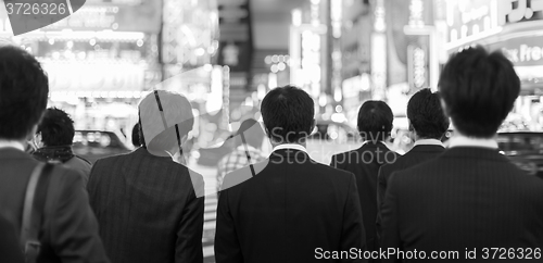 Image of Businessmen in Shinjuku, Tokyo, Japan.