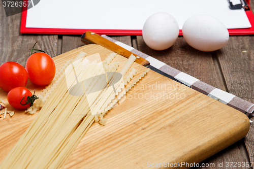 Image of Healthy eating, noodle from the hard sorts of wheat