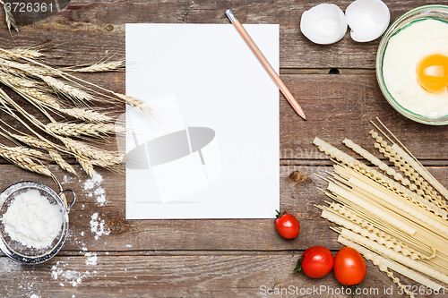 Image of Healthy eating, noodle from the hard sorts of wheat