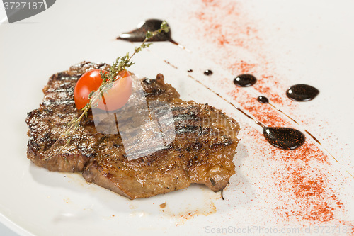 Image of Grilled steaks and vegetables