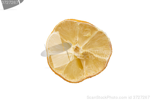 Image of Macro of a dried lemon slice