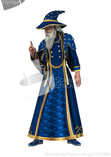 Image of Fantasy Wizard on White