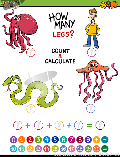 Image of math task for preschool kids