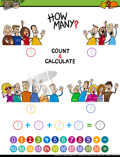 Image of math task for preschool children