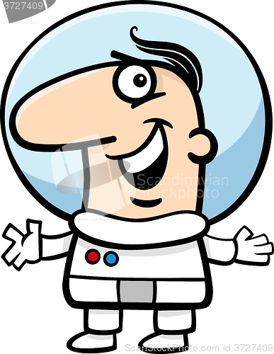 Image of astronaut cartoon illustration