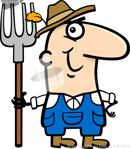 Image of farmer cartoon illustration