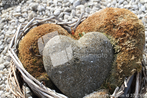 Image of valentine stone hearts 