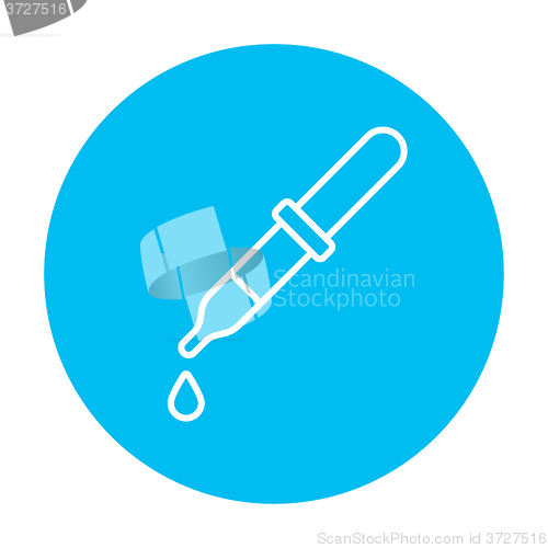 Image of Pipette line icon.