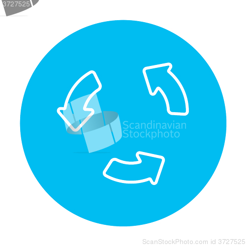 Image of Replay button line icon.