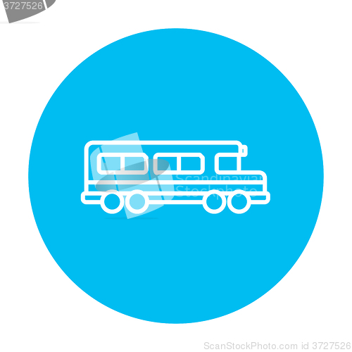 Image of School bus line icon.