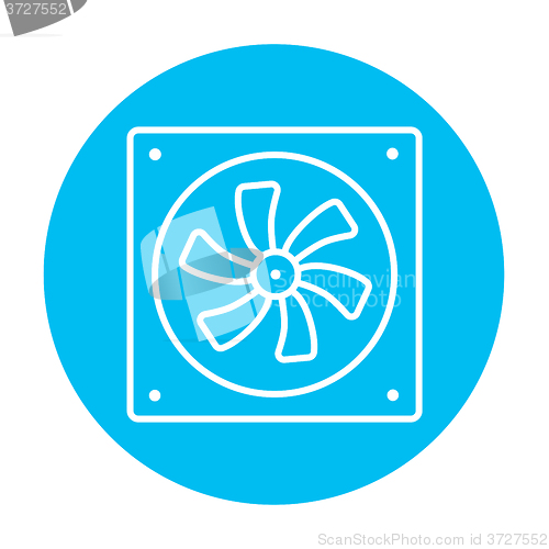 Image of Computer cooler line icon.