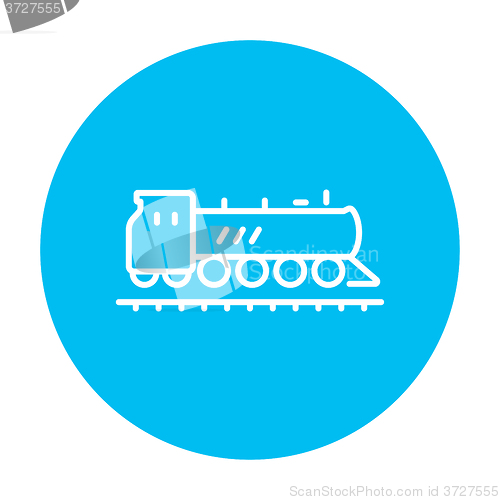 Image of Train line icon.