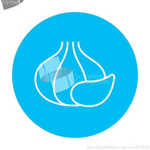 Image of Garlic line icon.