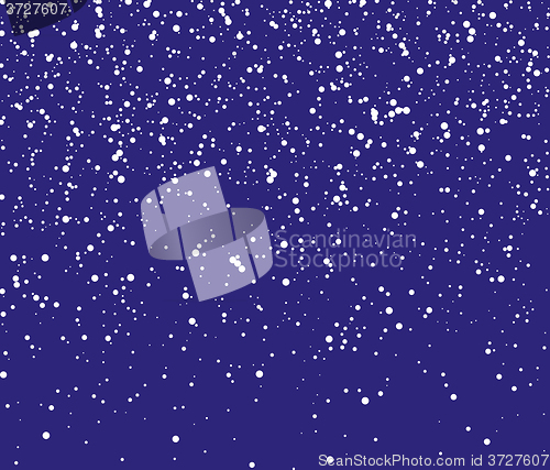 Image of Falling Snow Vector Background 