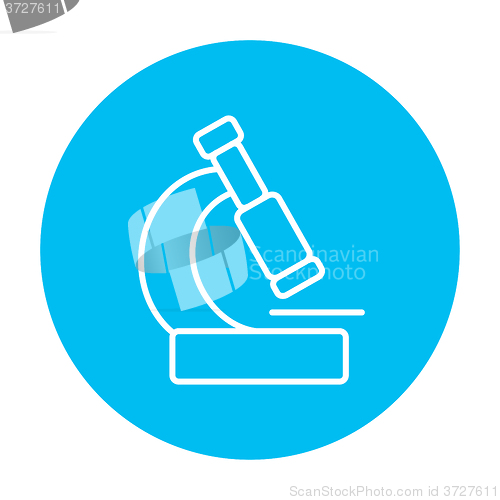 Image of Microscope line icon.