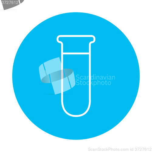 Image of Test tube line icon.