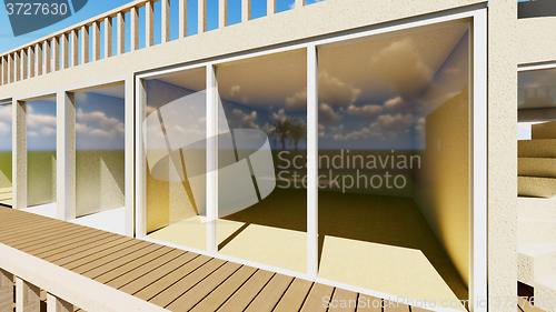 Image of Patio Lounge in the evening