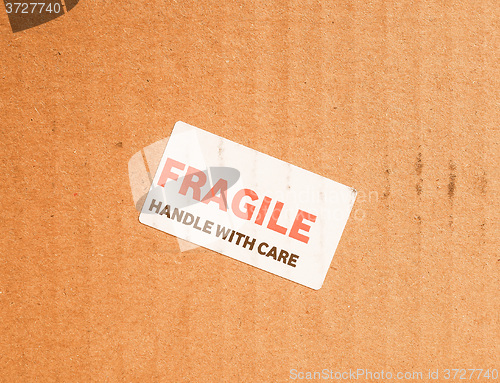 Image of  Fragile sign vintage