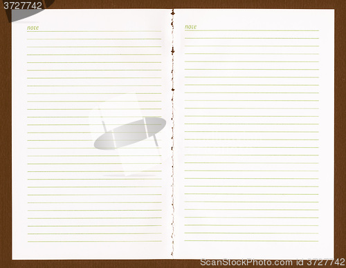 Image of  Blank notebook page vintage