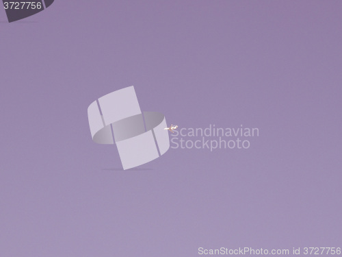 Image of  Plane in sky vintage