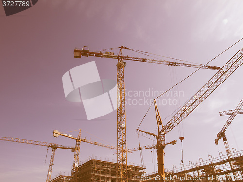 Image of  Construction crane vintage