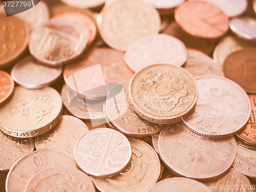 Image of  UK Pound coin vintage