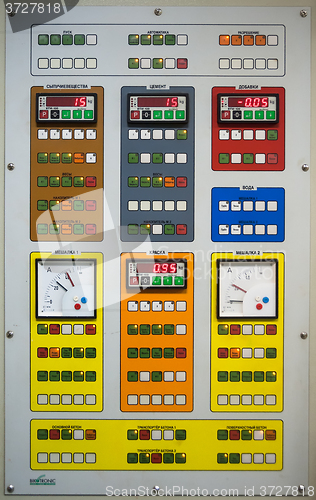 Image of Modern industrial control panel