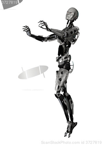 Image of Male Cyborg on White