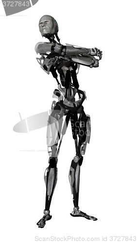 Image of Male Cyborg on White