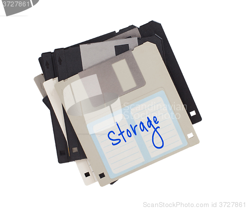 Image of Floppy Disk - Tachnology from the past, isolated on white