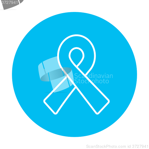 Image of Ribbon line icon.