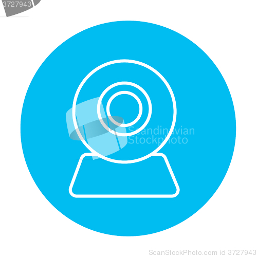 Image of Web camera line icon.