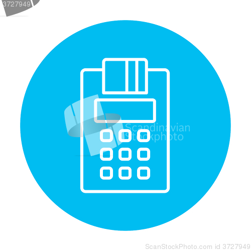 Image of Cash register line icon.