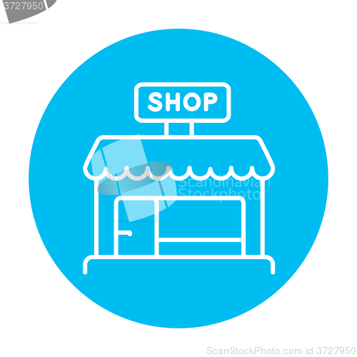 Image of Shop store line icon.