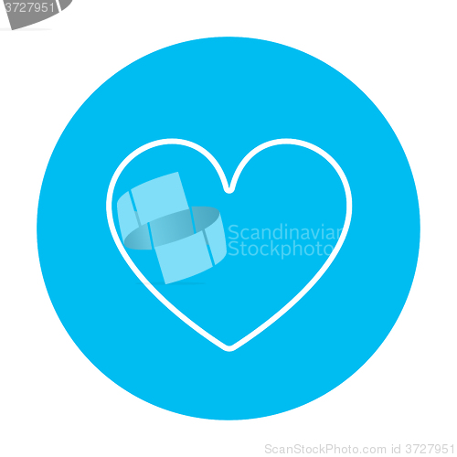 Image of Heart sign line icon.