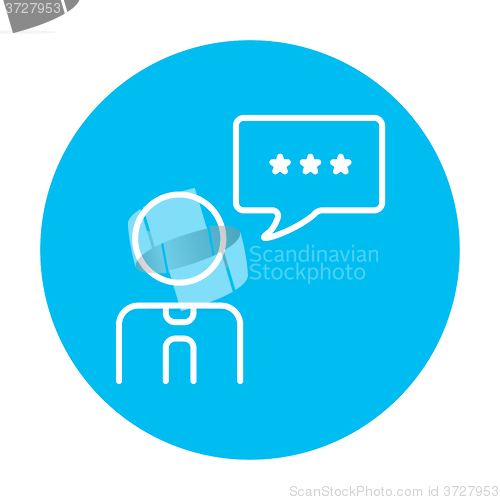 Image of Customer service line icon.