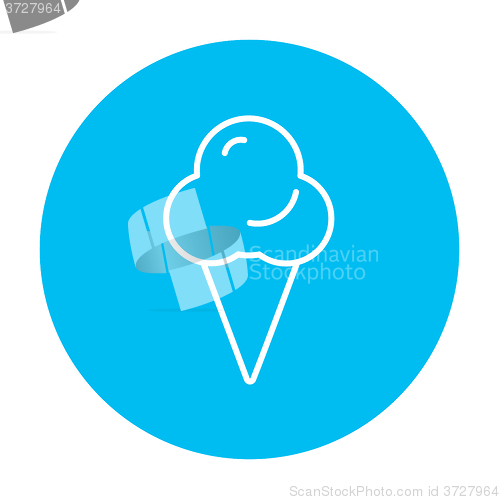 Image of Ice cream line icon.