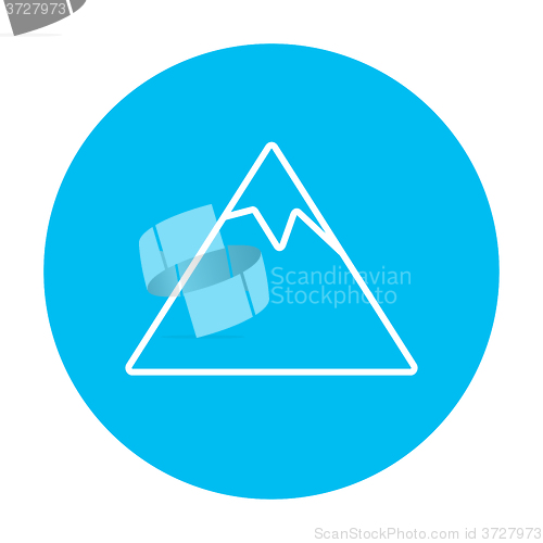 Image of Mountain line icon.