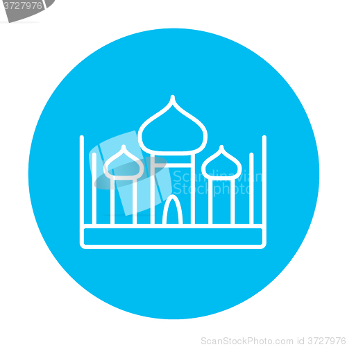 Image of Mosque line icon.