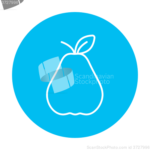 Image of Pear line icon.