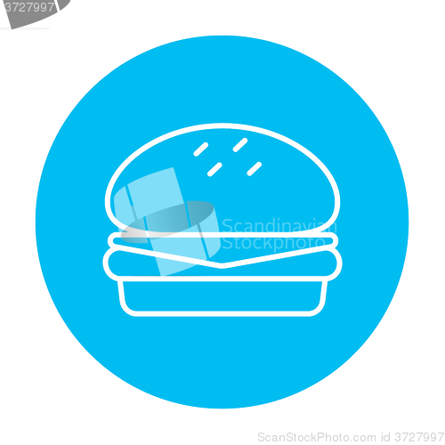 Image of Hamburger line icon.