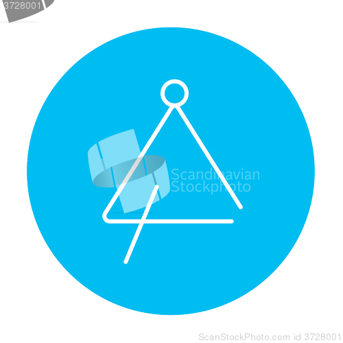 Image of Triangle line icon.