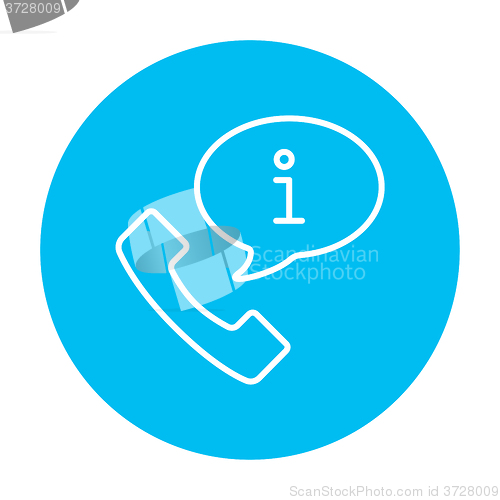 Image of Customer service line icon.