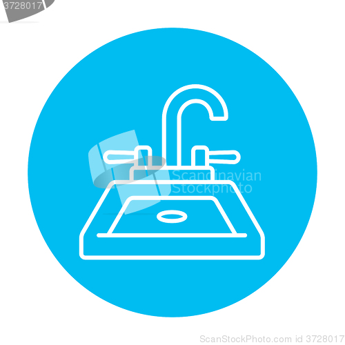 Image of Sink line icon.